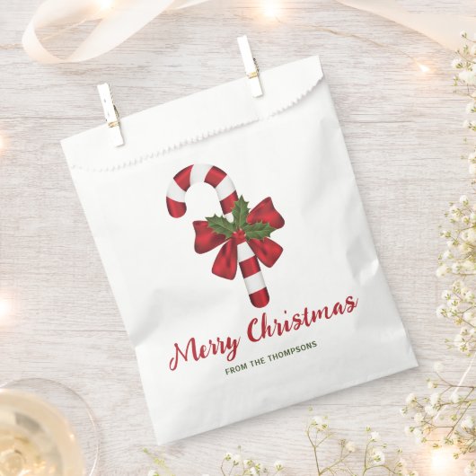 Kandijriet met boog en kerstmis bedankzakje (Geknipt)