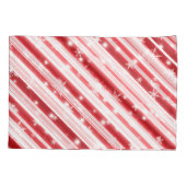 Kandijriet met sterren en Snowflakes Kussensloop (Achterkant)