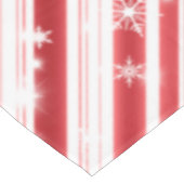 Kandijriet met sterren en Snowflakes Tafelkleed (Gekanteld)