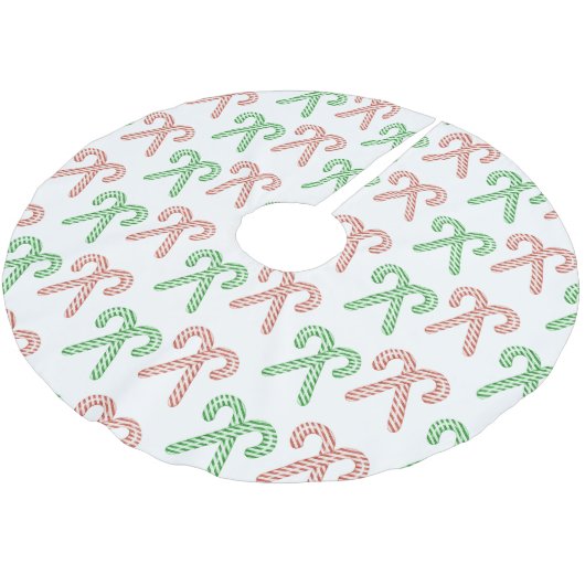 Kandijriet/pepermunt geborsteld polyesterboomrok kerstboom rok (Gekanteld)