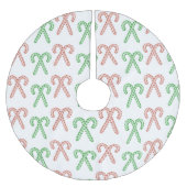 Kandijriet/pepermunt geborsteld polyesterboomrok kerstboom rok (Voorkant)