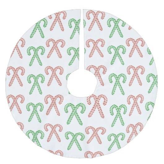 Kandijriet/pepermunt geborsteld polyesterboomrok kerstboom rok (Voorkant)