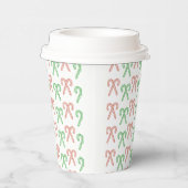 Kandijriet/pepermunt Papieren Bekers (Rechts)