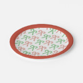 Kandijriet/pepermunt Papieren Bordje (Gekanteld)