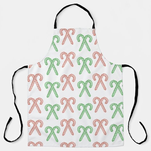 Kandijriet/pepermunt Schort (Voorkant)