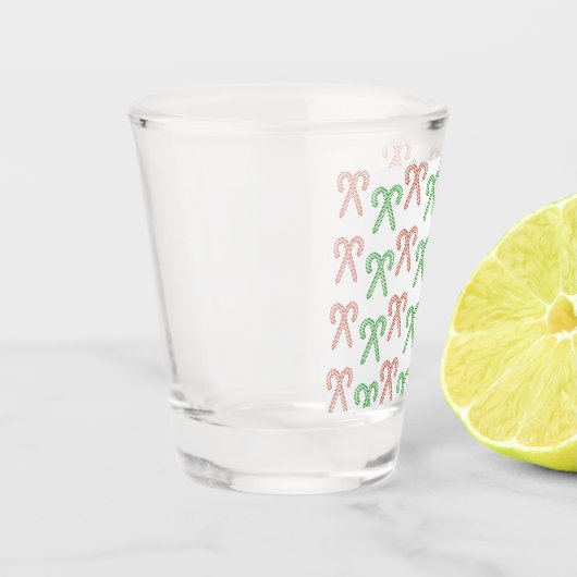 Kandijriet/pepermunt Shot Glas (Links)