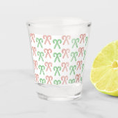 Kandijriet/pepermunt Shot Glas (Voorkant)