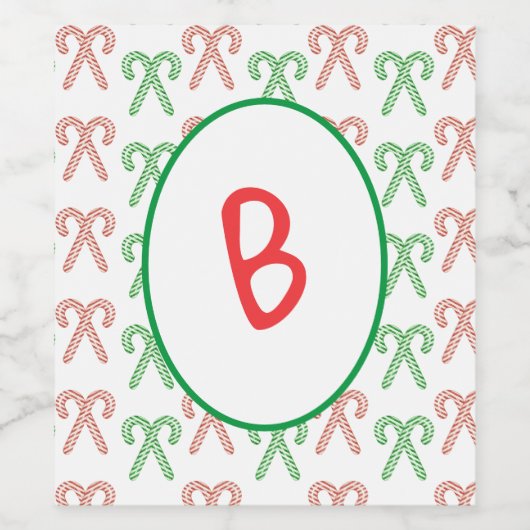 Kandijriet/pepermunt Wijn Etiket (Enkel label)