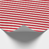 Kandijriet Rood en Witte stripte Cadeaupapier (Hoek)