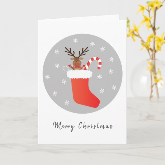 Kandijriet voor kerstrenrendieren kaart (Gele Bloem)