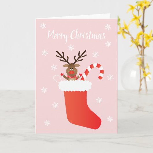 Kandijriet voor kerstrenrendieren kaart (Gele Bloem)