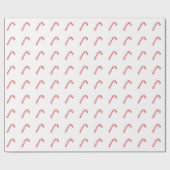 Kandijriet White Cute Simple Kerstfeestdag Cadeaupapier (Vlak)