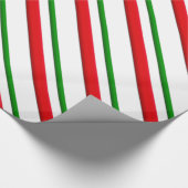 Kandijrietstrepen - rood en groen cadeaupapier (Hoek)