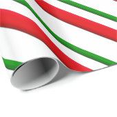 Kandijrietstrepen - rood en groen cadeaupapier (Rol Hoek)