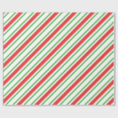 Kandijrietstrepen - rood en groen cadeaupapier (Vlak)