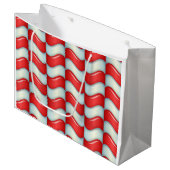 Kandijrietstripepatroon Large Cadeautasje (Voorkant Gekanteld)