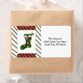 Kandijrietstrips en kerststouwen etiket (Insitu)