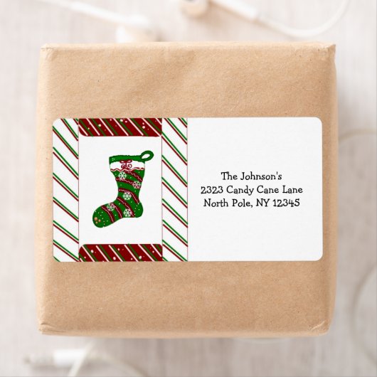 Kandijrietstrips en kerststouwen etiket (Insitu)