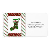 Kandijrietstrips en kerststouwen etiket (Voorkant)