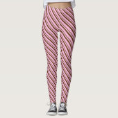 Kandijrietstrips, peppermintroze en chocolade leggings (Voorkant)