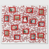 Kandijsnoeren kerstpapier Aangepast fotopapier voo Cadeaupapier (Vlak)