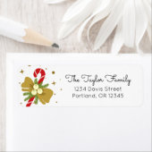 Kandijstok met boogretouradres etiket (Insitu)