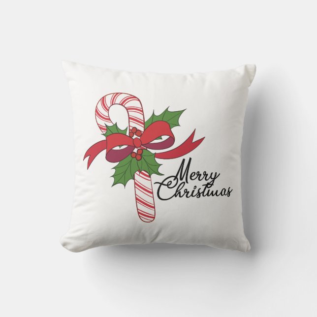 Kandijsuikerriet voor kerst kussen (Voorkant)