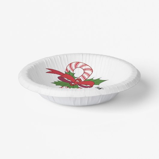 Kandijsuikerriet voor kerst papieren kommen (Gebogen)