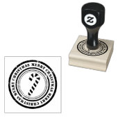 Kandijsuikerriet voor kerst rubberstempel (Gestempeld)