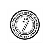 Kandijsuikerriet voor kerst rubberstempel (Afrduk)