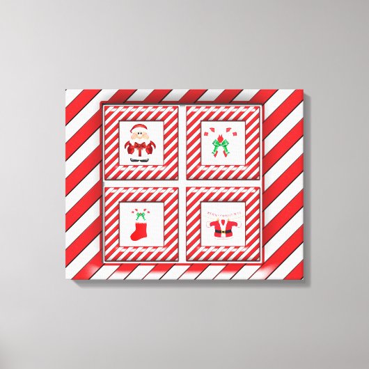Kandijverbindingen en Santa Canvas Afdruk (Voorkant)