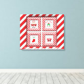 Kandijverbindingen en Santa Canvas Afdruk (Insitu (Houten vloer))