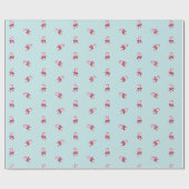 Kandijvie en bogen cadeaupapier (Vlak)