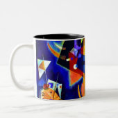 Kandinksy in blauw tweekleurige koffiemok (Links)