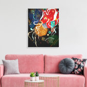 KANDINSKI - BEWEGING-I (Bewegung I) - 1935 - Canvas Afdruk (Insitu (Woonkamer))