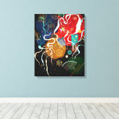 KANDINSKI - BEWEGING-I (Bewegung I) - 1935 - Canvas Afdruk (Insitu (Houten vloer))