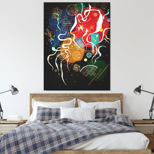 KANDINSKI - BEWEGING-I (Bewegung I) - 1935 - Canvas Afdruk (Insitu (Slaapkamer))