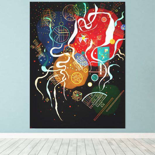 KANDINSKI - BEWEGING-I (Bewegung I) - 1935 - Canvas Afdruk (Insitu (Houten vloer))