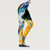 Kandinski Impressie III Concert Abstract Schilderi Leggings (Rechts)