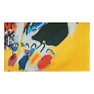 Kandinski Impressie III Concert Abstract Schilderi Naambadge