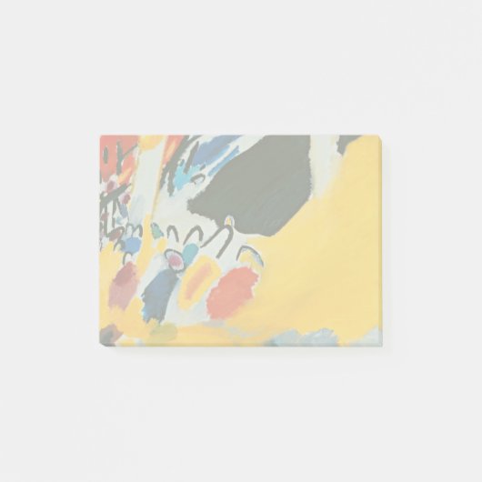 Kandinski Impressie III Concert Abstract Schilderi Post-it® Notes (Voorkant)