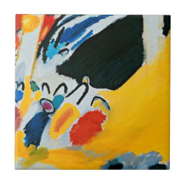 Kandinski Impressie III Concert Abstract Schilderi Tegeltje