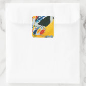 Kandinski Impressie III Concert Abstract Schilderi Vierkante Sticker (Tas)