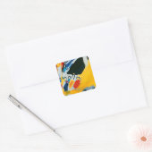 Kandinski Impressie III Concert Abstract Schilderi Vierkante Sticker (Envelop)