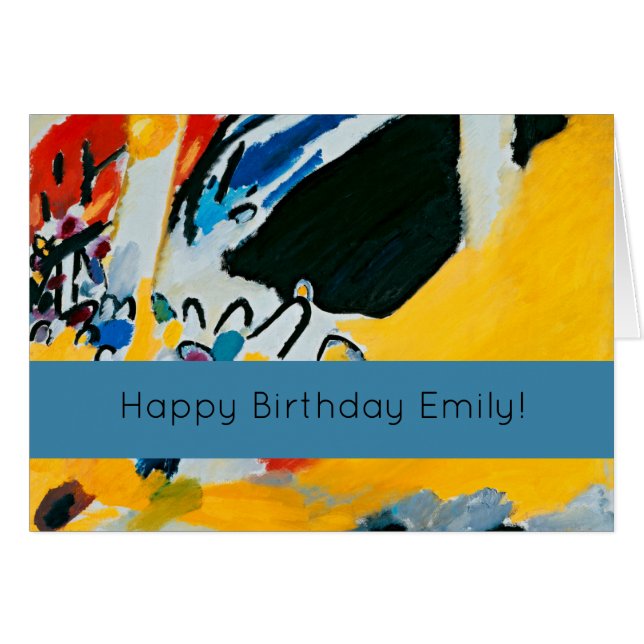 Kandinski Impression III Concert Abstract schilder (Voorkant Horizontaal)