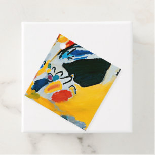 Kandinski Impression III Concert Abstract schilder Bedankjes Labels