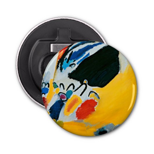 Kandinski Impression III Concert Abstract schilder Button Flesopener (Voorkant)