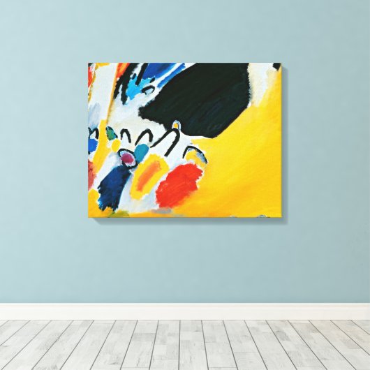 Kandinski Impression III Concert Abstract schilder Canvas Afdruk (Insitu (Houten vloer))