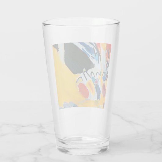 Kandinski Impression III Concert Abstract schilder Glas (Achterkant)