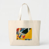 Kandinski Impression III Concert Abstract schilder Grote Tote Bag (Voorkant)